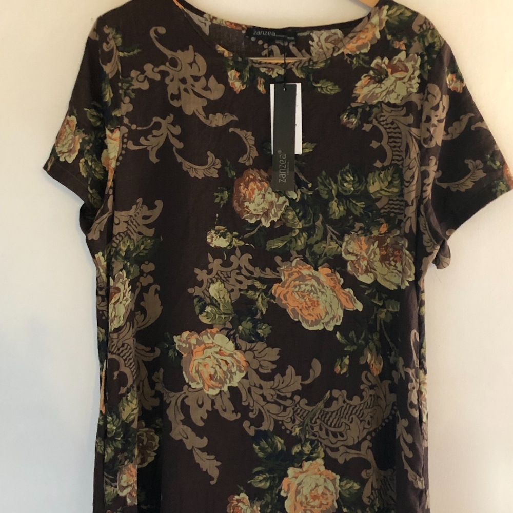 Floral print dress with pockets - Picture 6 of 6